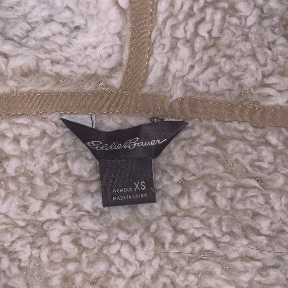 Eddie Bauer quarter zip fluffy hoodie - Picture 4 of 4